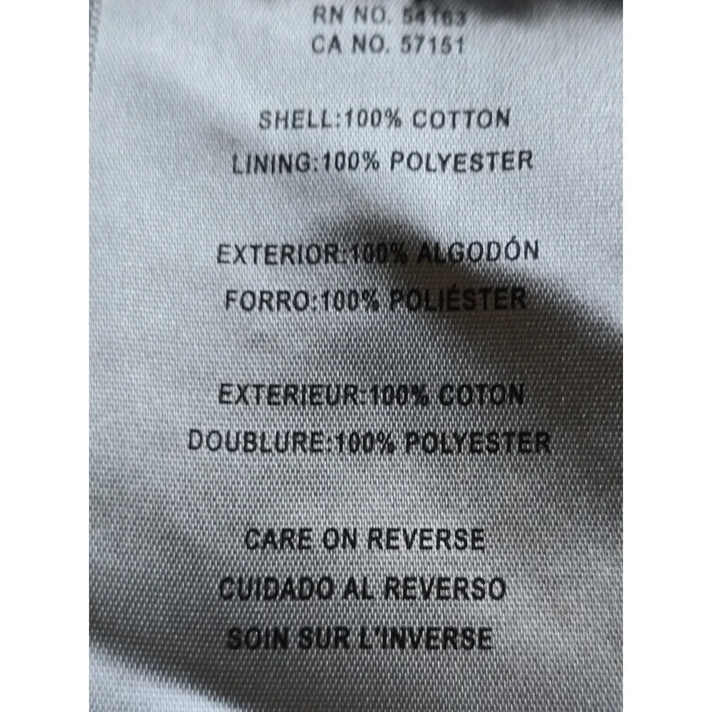 Levi's Men's Black Washed Cotton Military Field Jacket Utility Coat Size Large